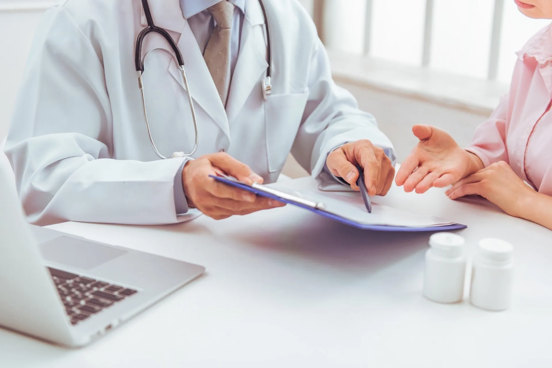Medical professionals working