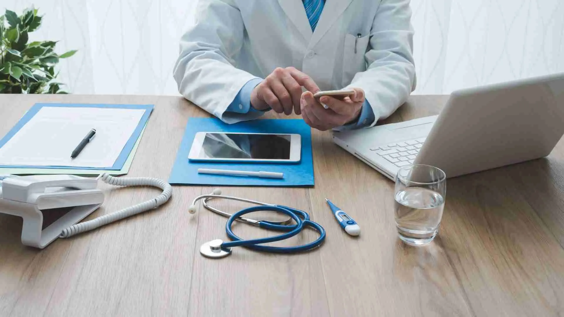 Medical professionals working