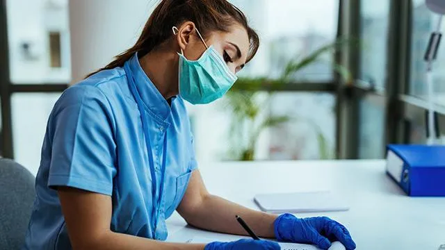 Medical professionals working