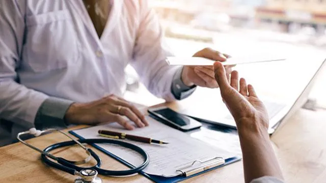 Medical professionals working