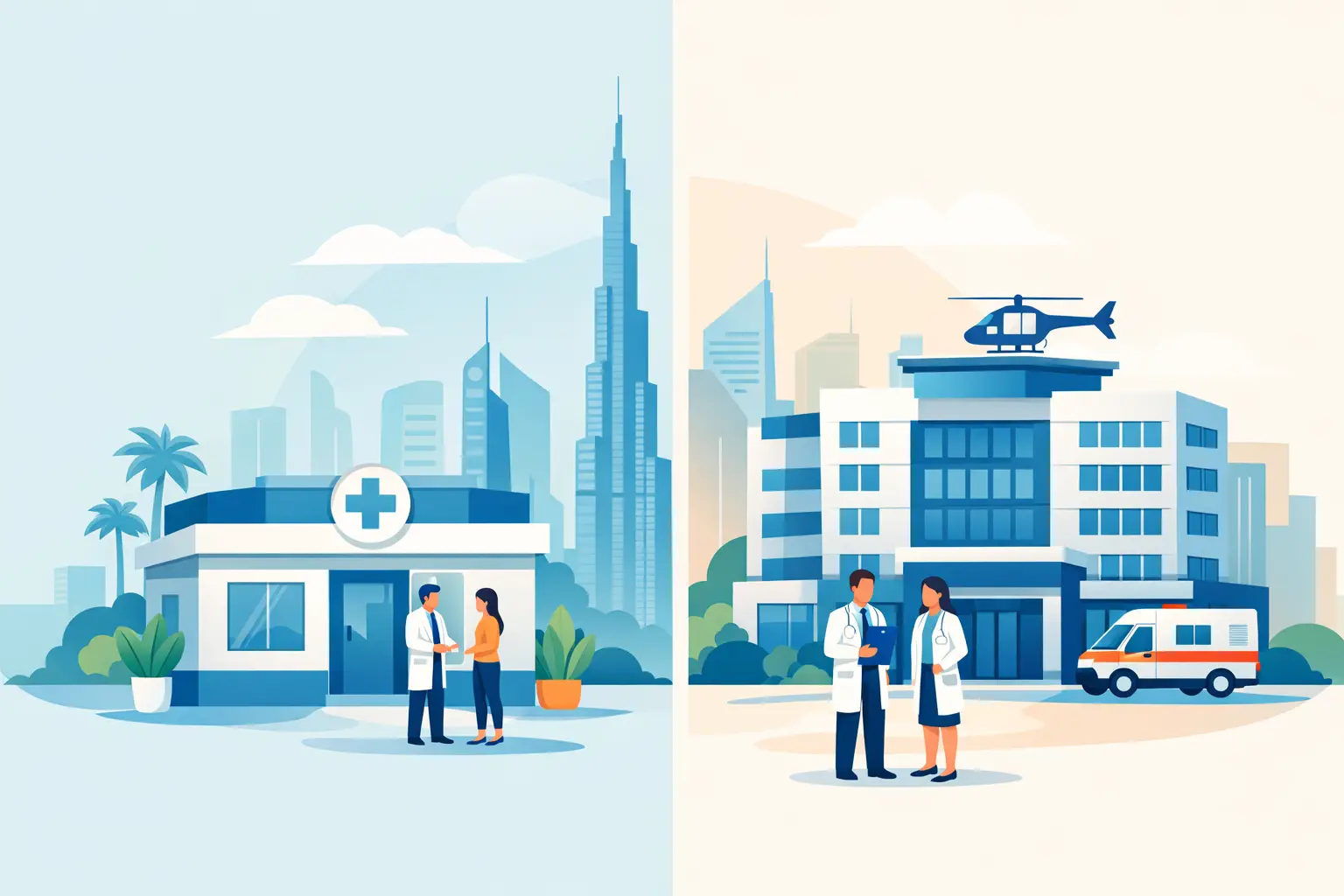 Clinic Versus Medical Center Setup in Dubai